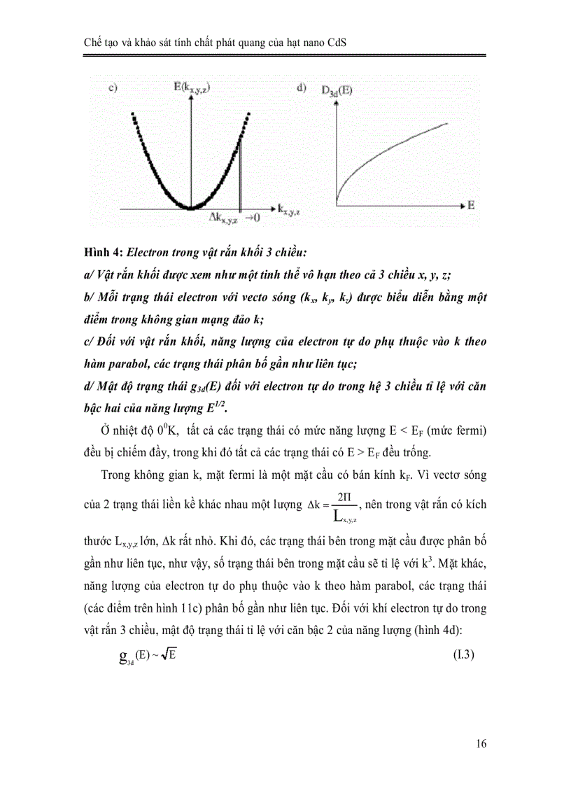image for page Chế tạo và khảo sát tính chất phát quang của hạt nano CdS