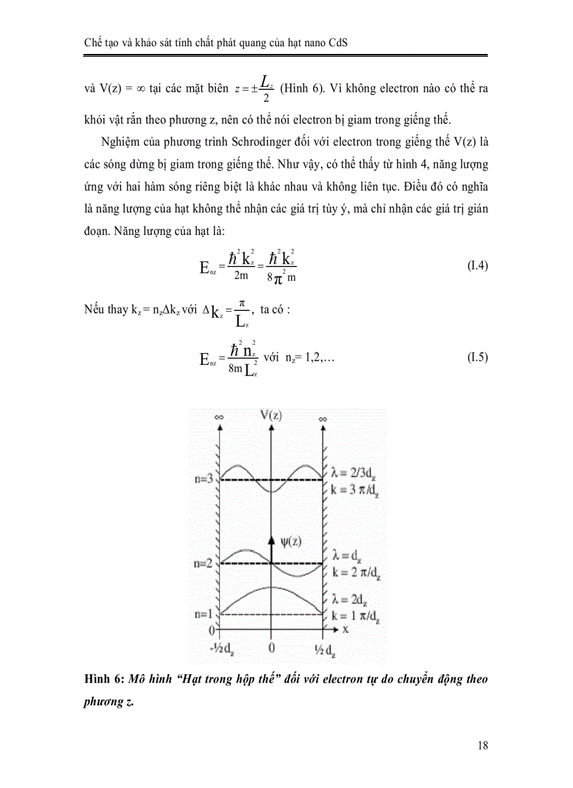 image for page Chế tạo và khảo sát tính chất phát quang của hạt nano CdS