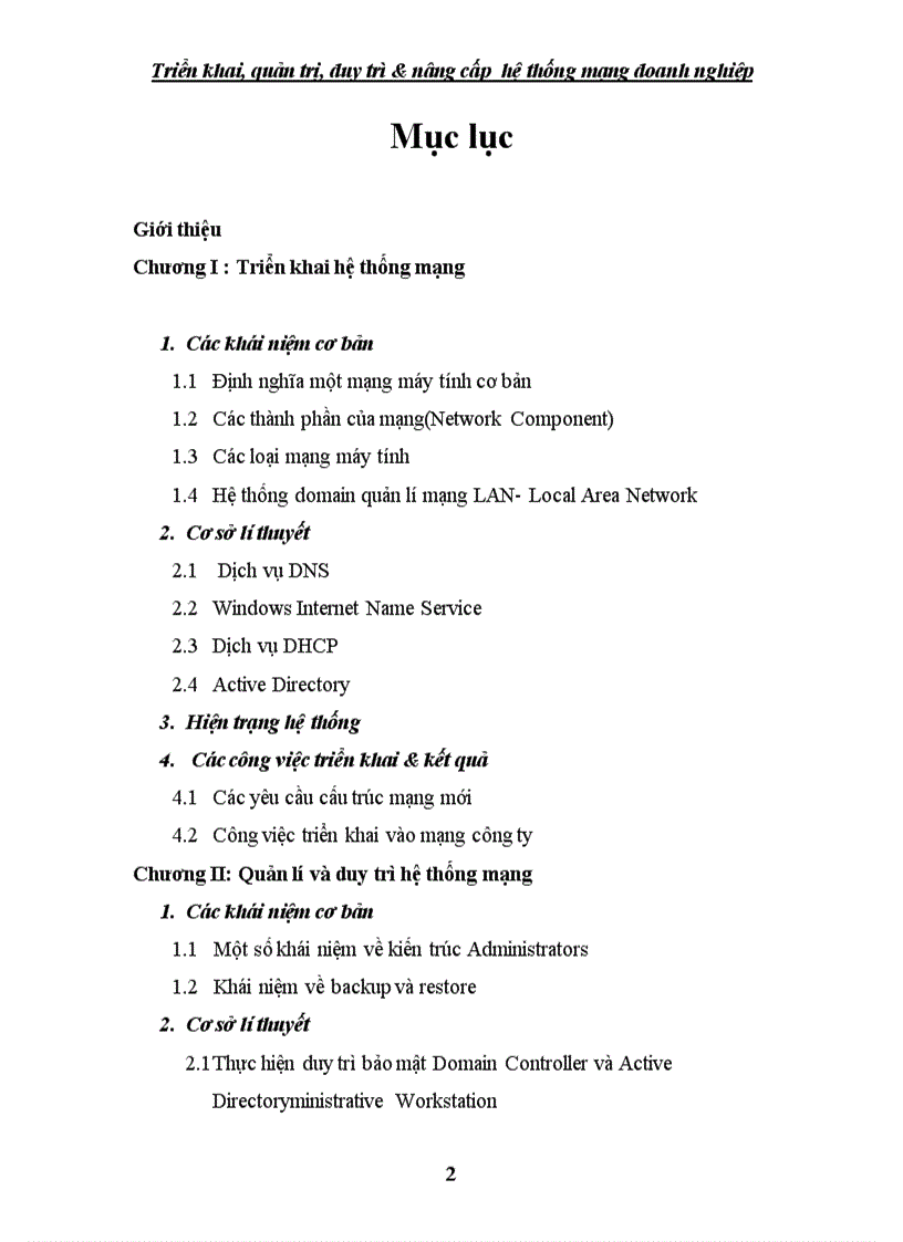 image for page Triển khai quản trị duy trì nâng cấp hệ thống mạng tại công ty VINAPAY các vấn đề mạng LAN và bảo mật