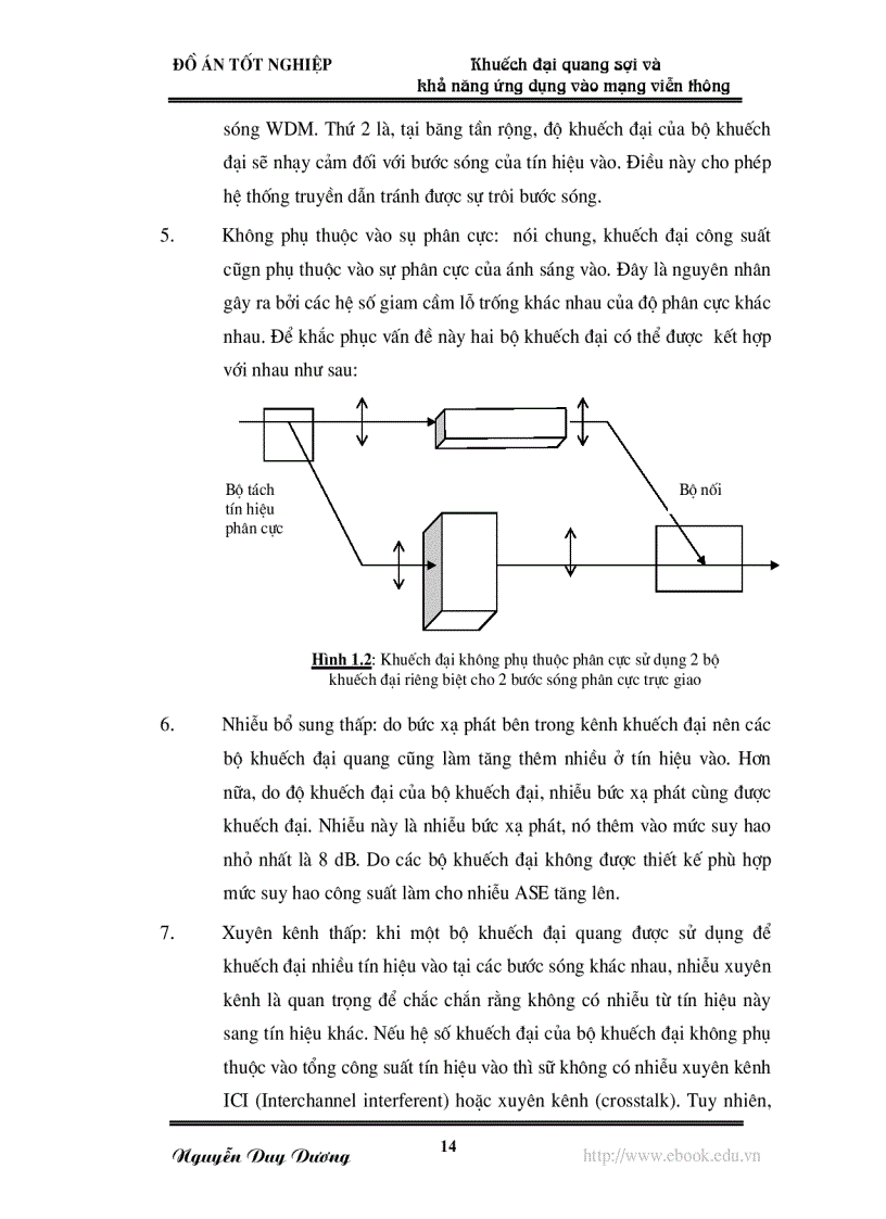 image for page Khuếch đại quang sợi và khả năng ứng dụng vào mạng viễn thông