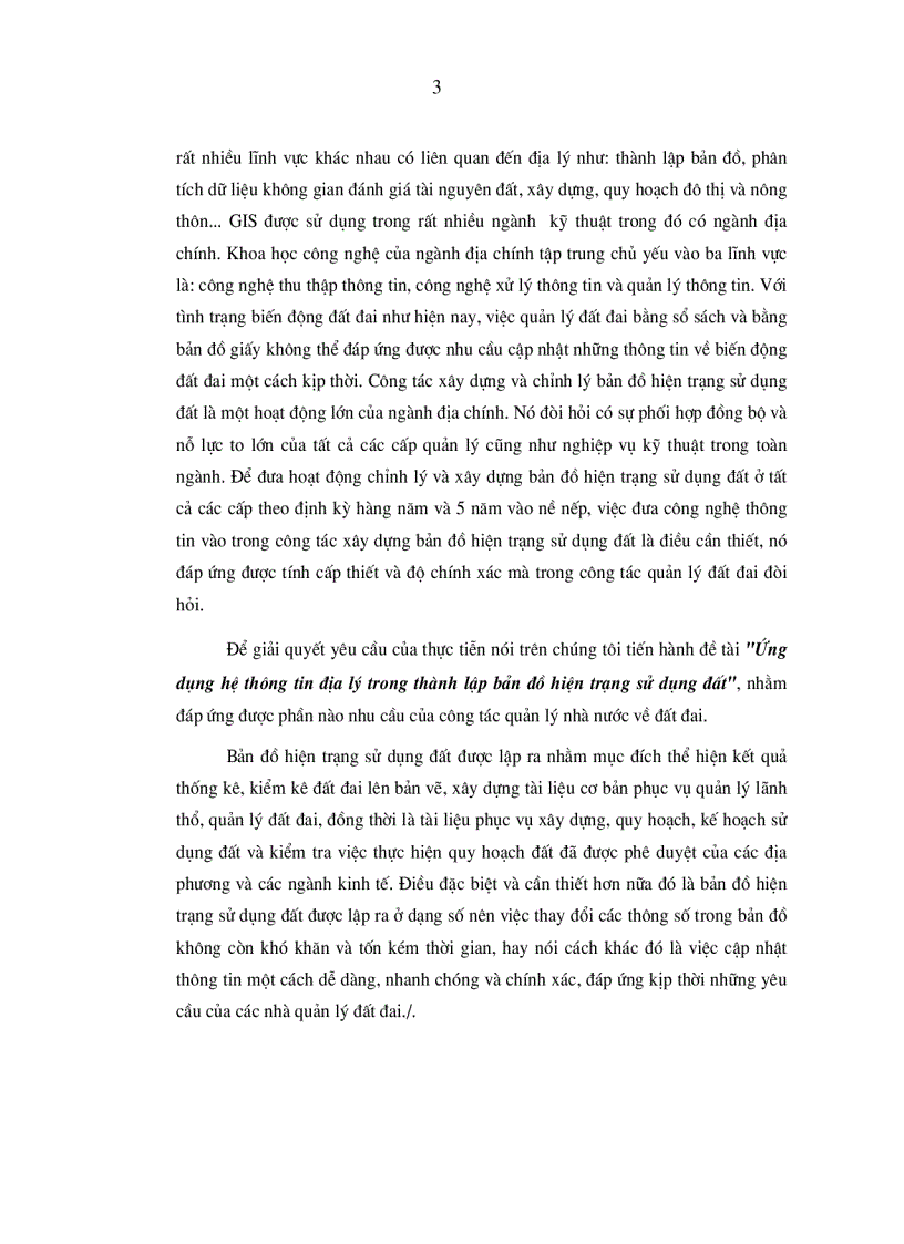 image for page Ứng dụng hệ thông tin địa lý trong thành lập bản đồ hiện trạng sử dụng đất