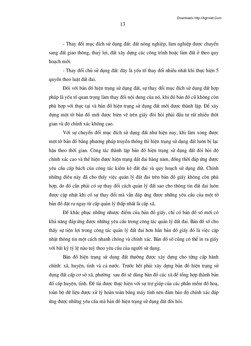 image for page Ứng dụng hệ thông tin địa lý trong thành lập bản đồ hiện trạng sử dụng đất