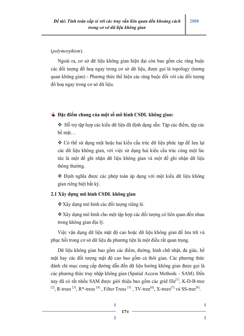 image for page Tính toán xấp xỉ với các truy vấn liên quan đến khoảng cách trong cơ sở dữ liệu không gian