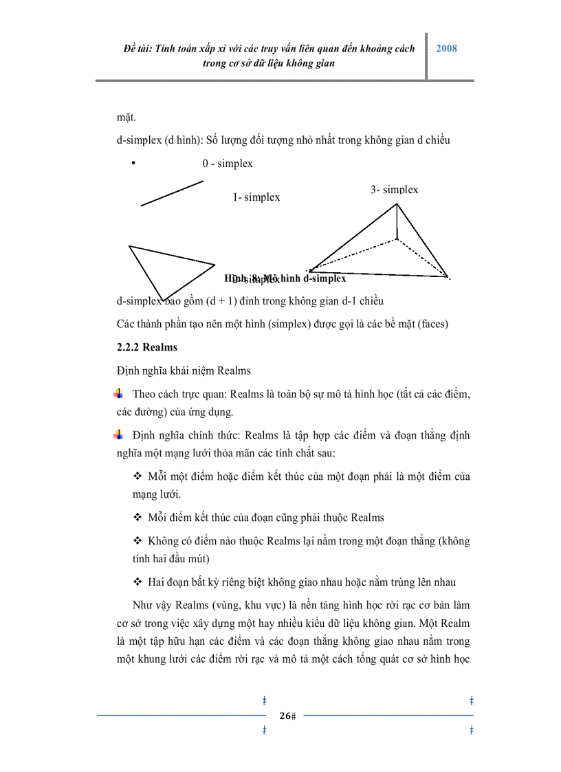 image for page Tính toán xấp xỉ với các truy vấn liên quan đến khoảng cách trong cơ sở dữ liệu không gian