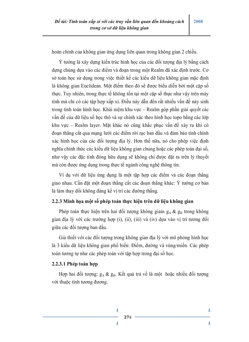 image for page Tính toán xấp xỉ với các truy vấn liên quan đến khoảng cách trong cơ sở dữ liệu không gian