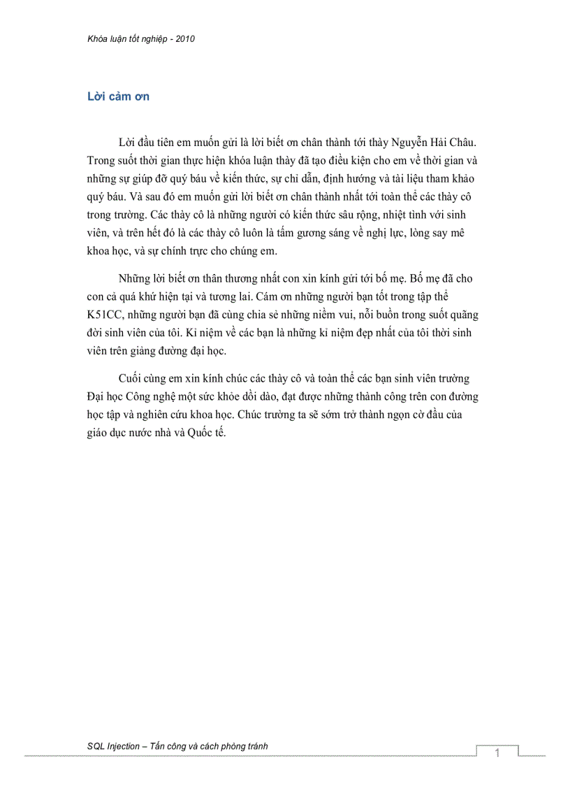 image for page SQL Injection tấn công và cách phòng tránh