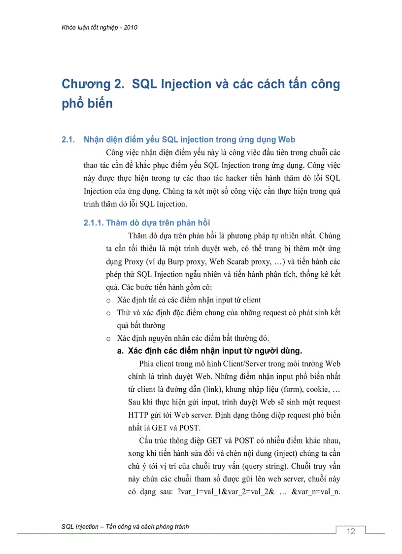 image for page SQL Injection tấn công và cách phòng tránh