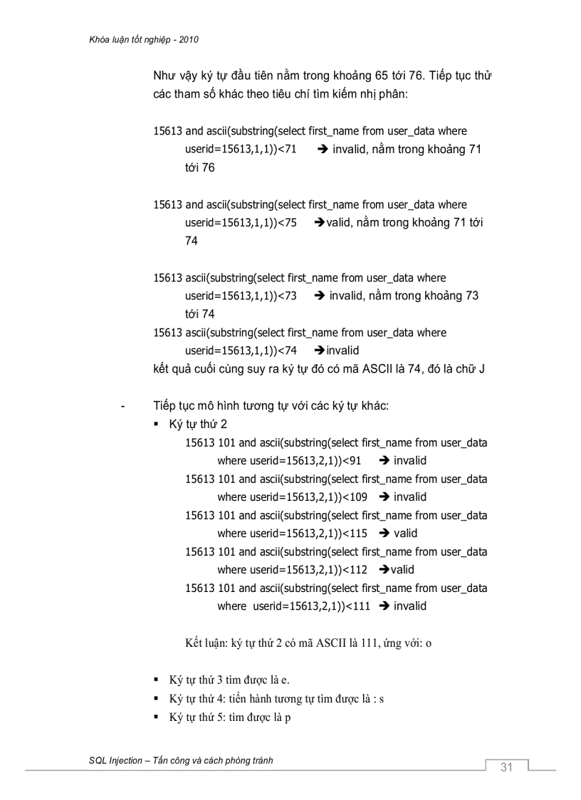image for page SQL Injection tấn công và cách phòng tránh