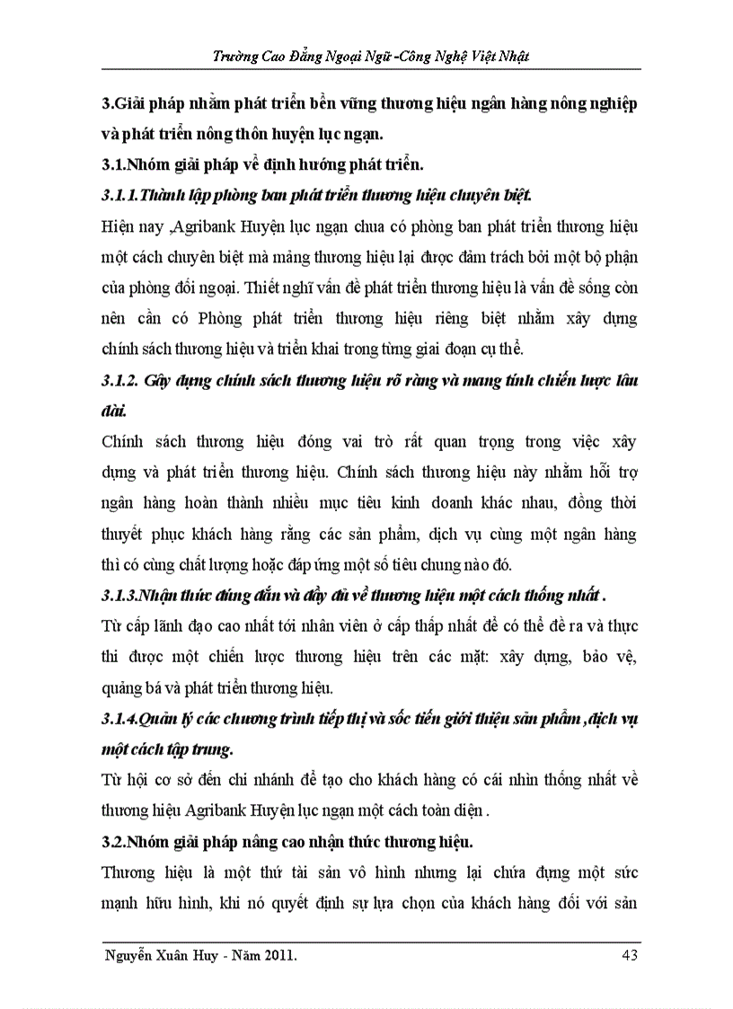 image for page Giải pháp phát triển bền vững thương hiệu ngân hàng nông nghiệp và phát triển nông thôn huyện lục ngạn