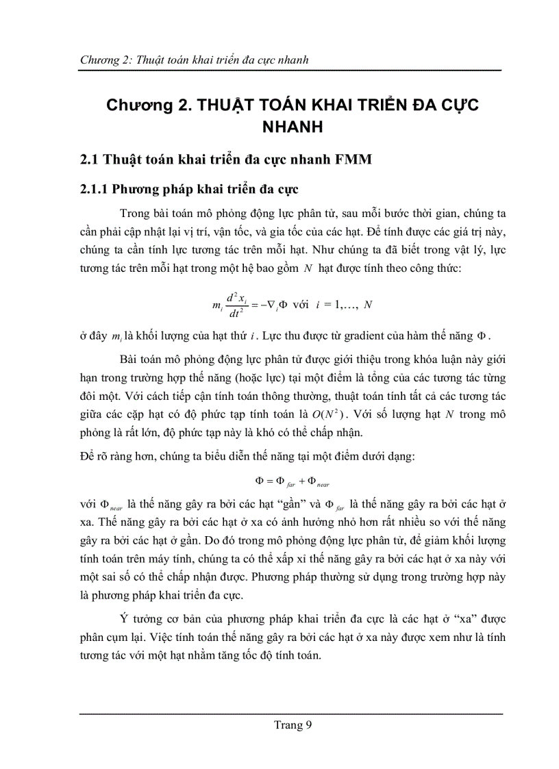 image for page Áp dụng phương pháp SVD tính lực xấp xỉ trong bài toán mô phỏng động lực phân tử