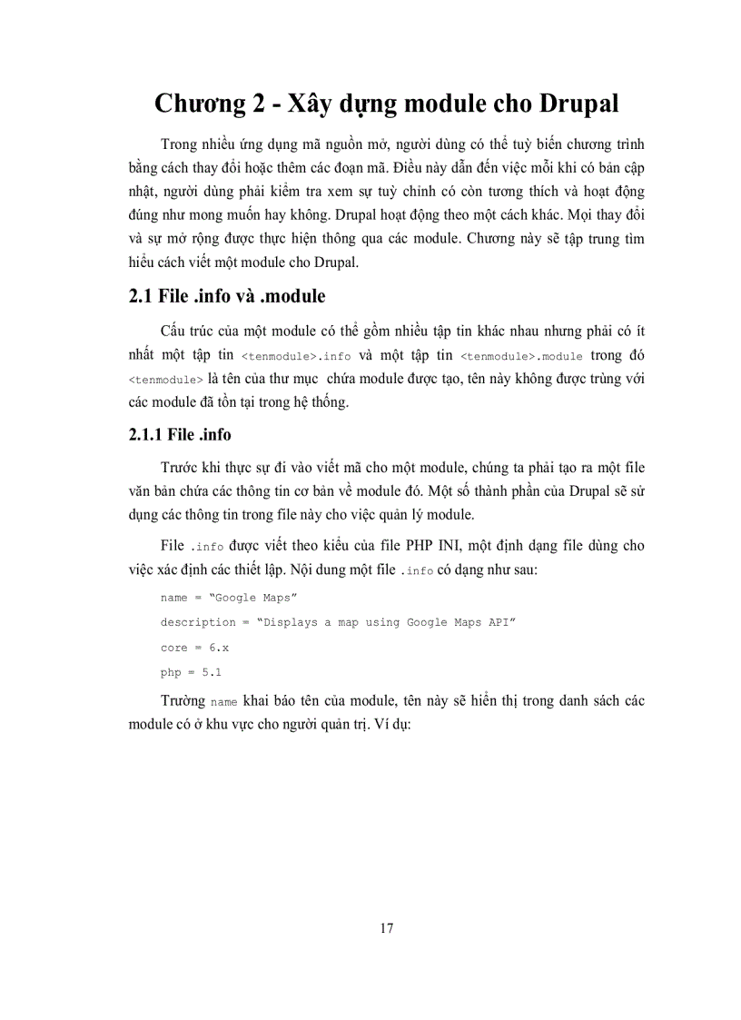 image for page Tìm hiểu cách xây dựng module cho Drupal và các vấn đề liên quan