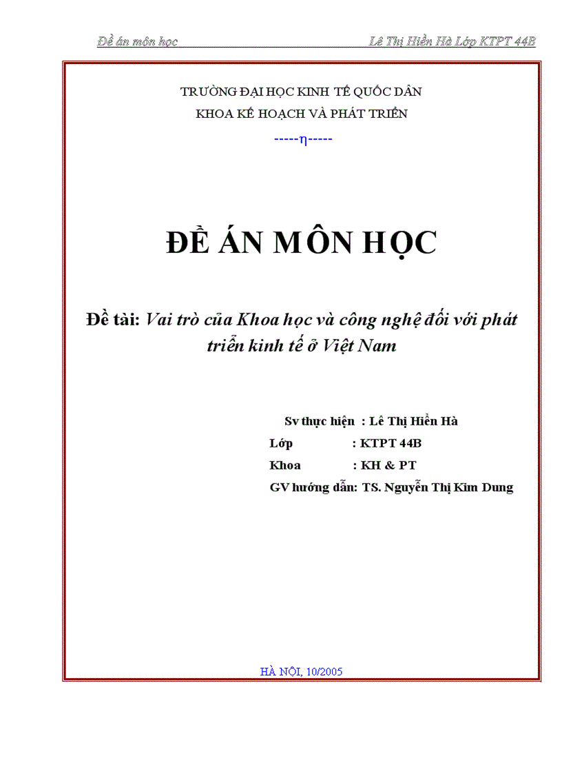 image for page Vai trò của Khoa học và công nghệ đối với phát triển kinh tế ở Việt Nam