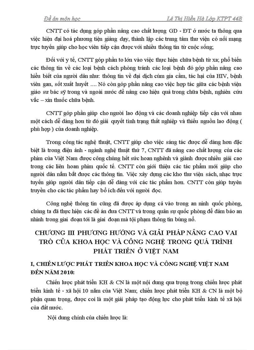 image for page Vai trò của Khoa học và công nghệ đối với phát triển kinh tế ở Việt Nam