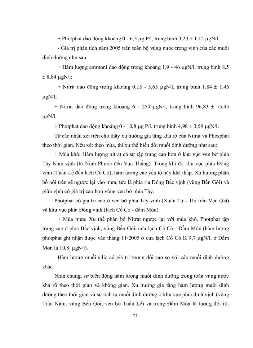 image for page Ứng dụng mô hình ECO Lab trong gói phần mềm MIKE của Viện Thủy lực Đan Mạch vào việc đánh giá một số đặc trưng môi trường biển và chất lượng nước tại các khu vực nuôi trồng thủy sản