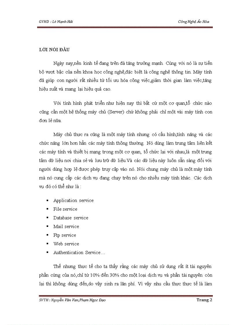 image for page Công Nghệ Ảo Hóa