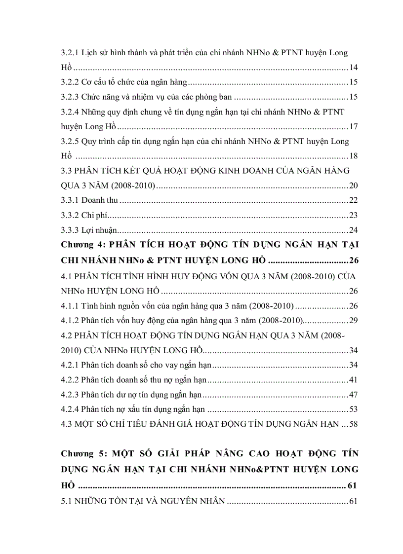 image for page Phân tích hoạt động tín dụng ngắn hạn tại chi nhánh ngân hàng nông nghiệp và phát triển nông thôn huyện long hồ tỉnh vĩnh long