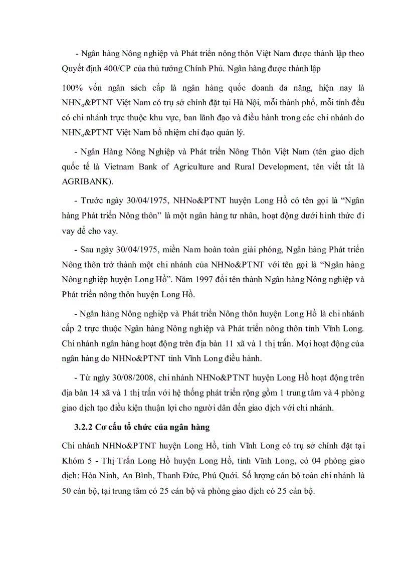 image for page Phân tích hoạt động tín dụng ngắn hạn tại chi nhánh ngân hàng nông nghiệp và phát triển nông thôn huyện long hồ tỉnh vĩnh long