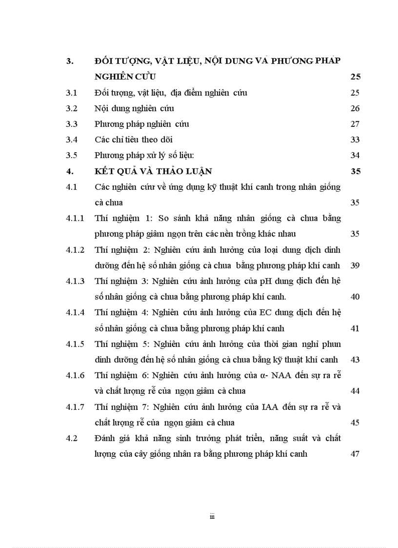 image for page Nghiên cứu ứng dụng kỹ thuật khí canh trong nhân giống và trồng trọt cây cà chua F