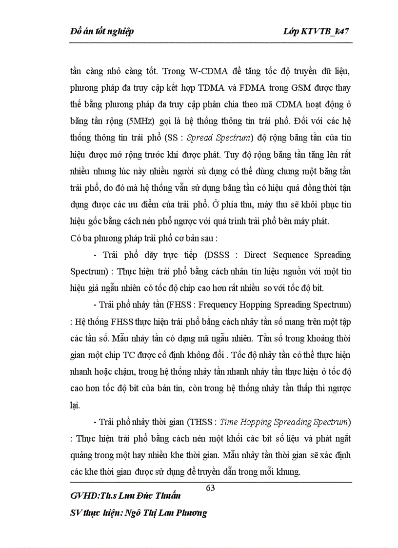 image for page Công nghệ W CDMA và ứng dụng trong hệ thống thông tin di động