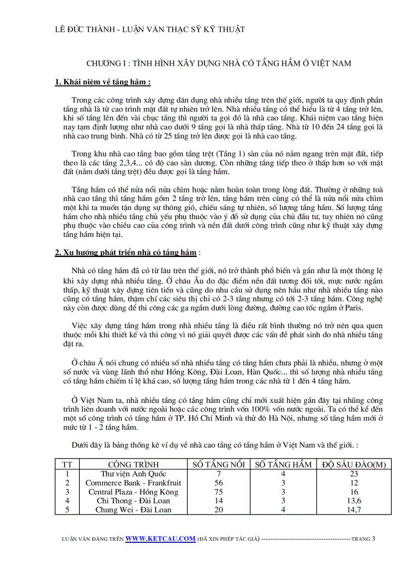 image for page Công nghệ thi công tầng hầm theo phương pháp truyền thống và phương pháp top down