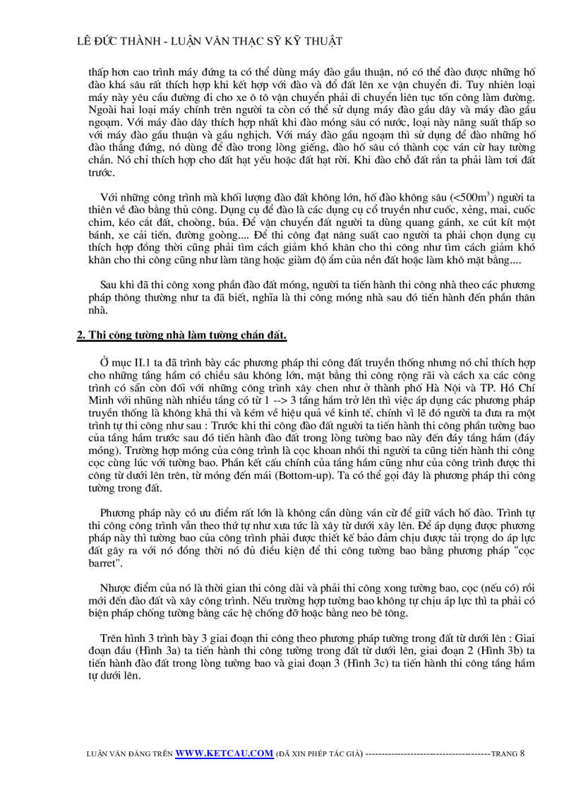 image for page Công nghệ thi công tầng hầm theo phương pháp truyền thống và phương pháp top down