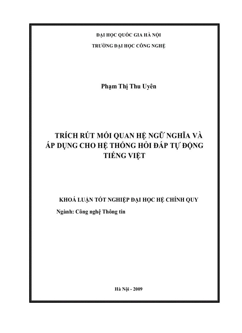 image for page Trích rút mối quan hệ ngữ nghĩa và áp dụng cho hệ thống hỏi đáp tự động tiếng việt