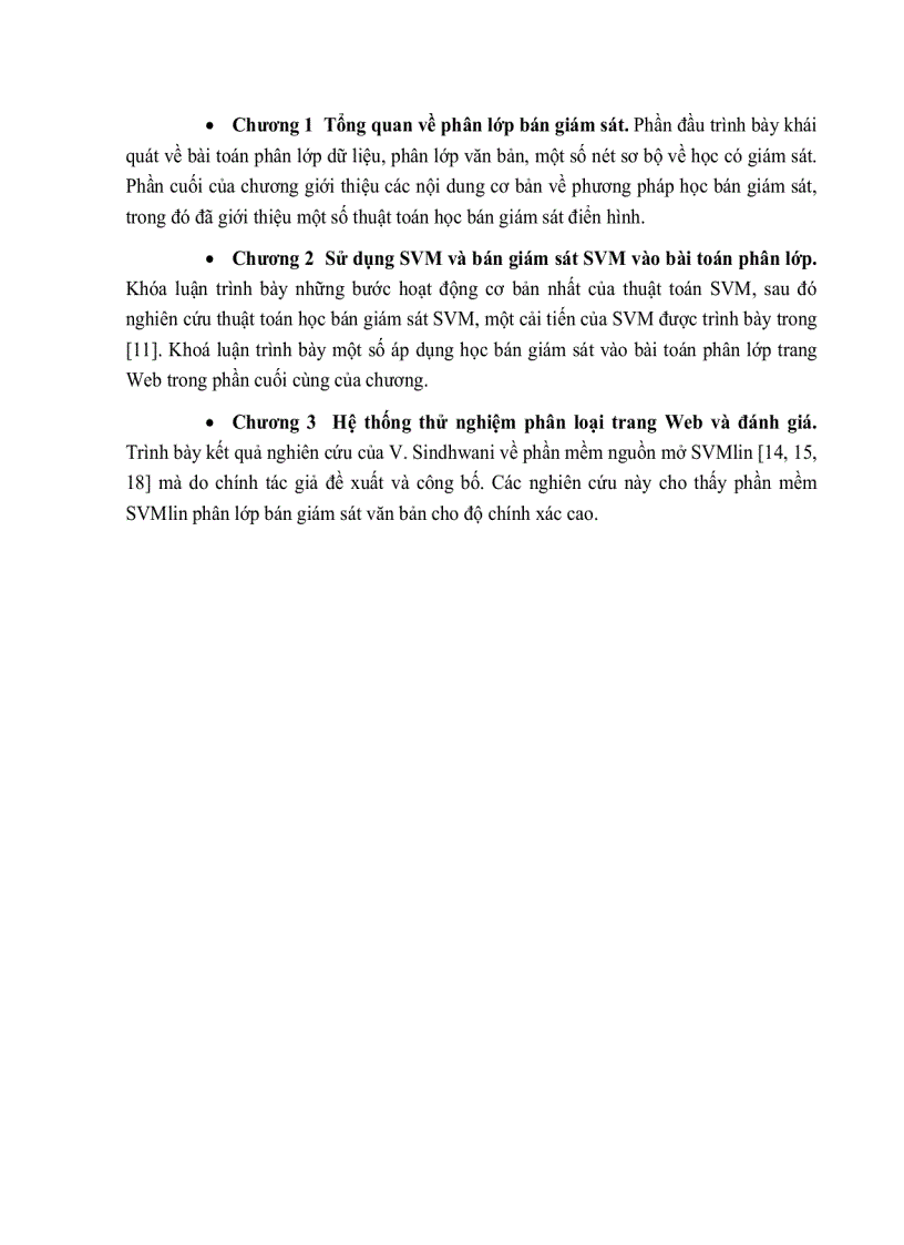 image for page Phân lớp bán giám sát và ứng dụng thuật toán svm vào phân lớp trang web