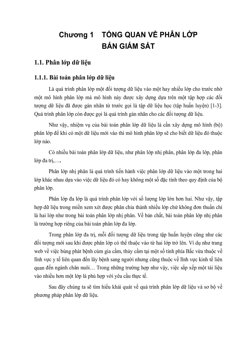 image for page Phân lớp bán giám sát và ứng dụng thuật toán svm vào phân lớp trang web