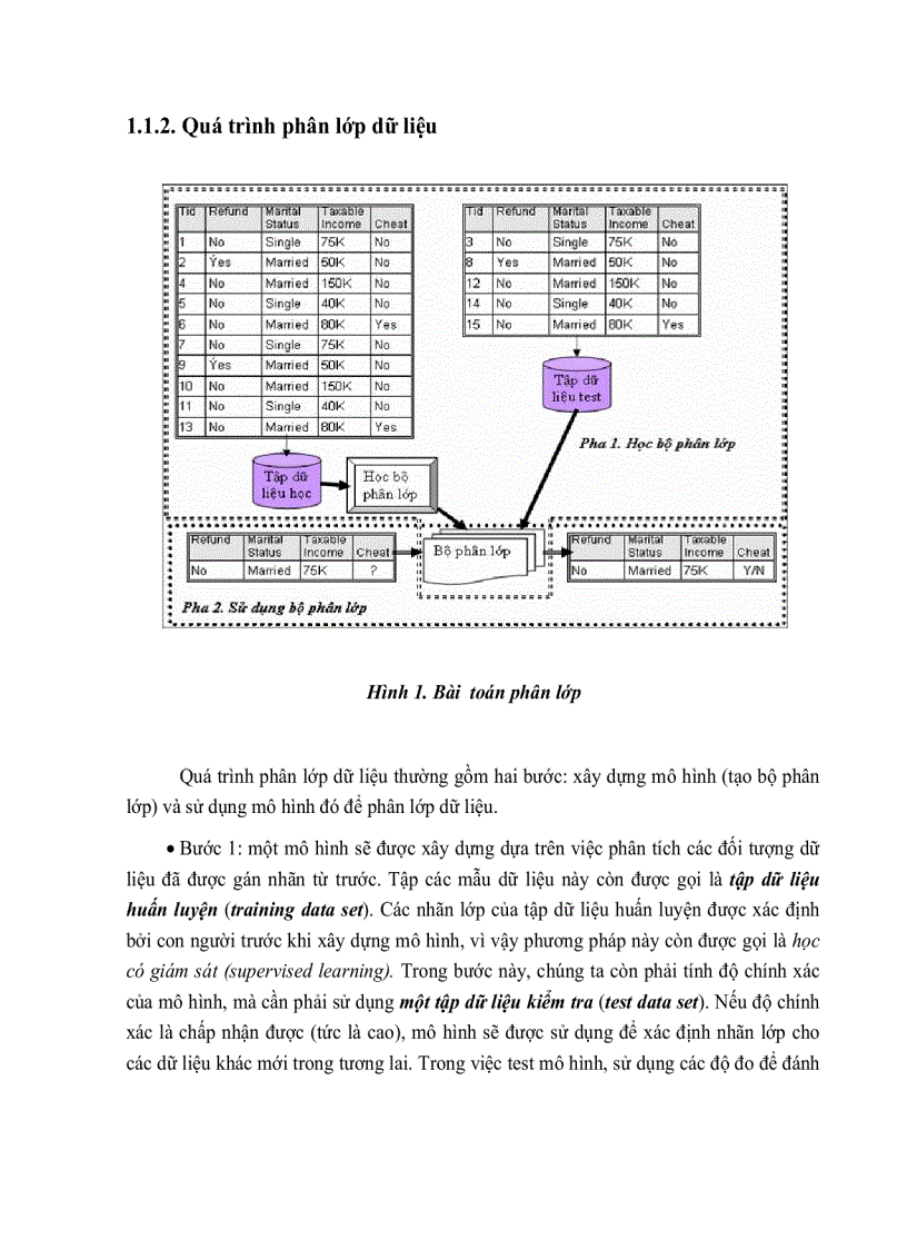 image for page Phân lớp bán giám sát và ứng dụng thuật toán svm vào phân lớp trang web