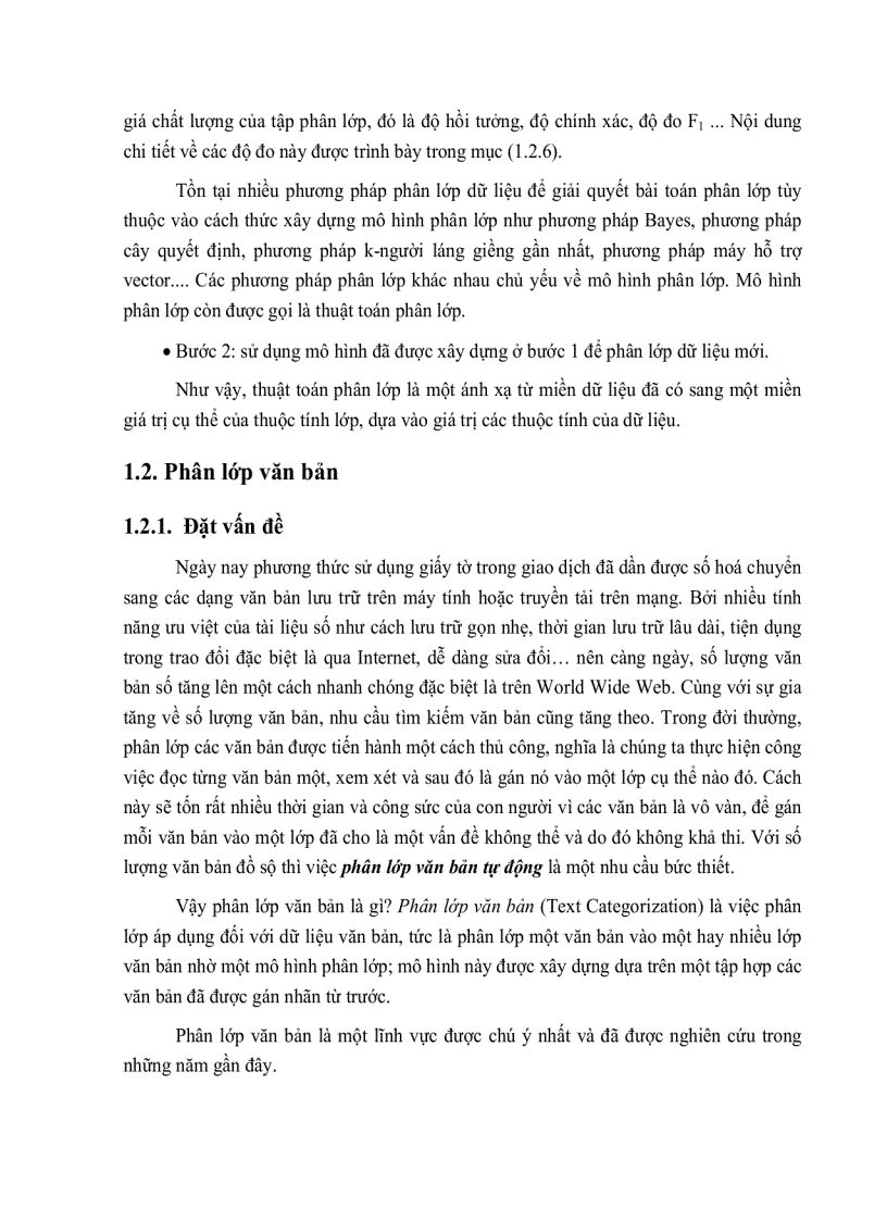 image for page Phân lớp bán giám sát và ứng dụng thuật toán svm vào phân lớp trang web