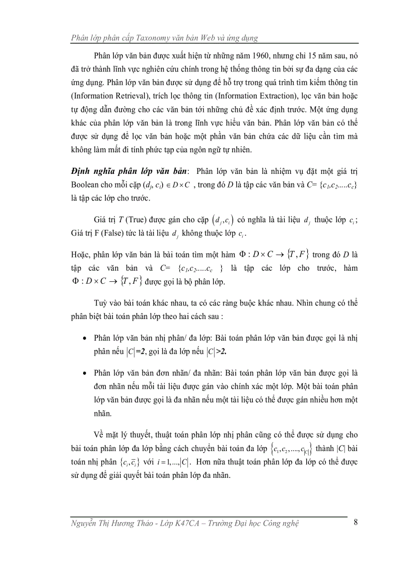 image for page Phân lớp phân cấp taxonomy văn bản web và ứng dụng