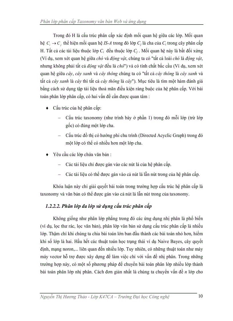 image for page Phân lớp phân cấp taxonomy văn bản web và ứng dụng