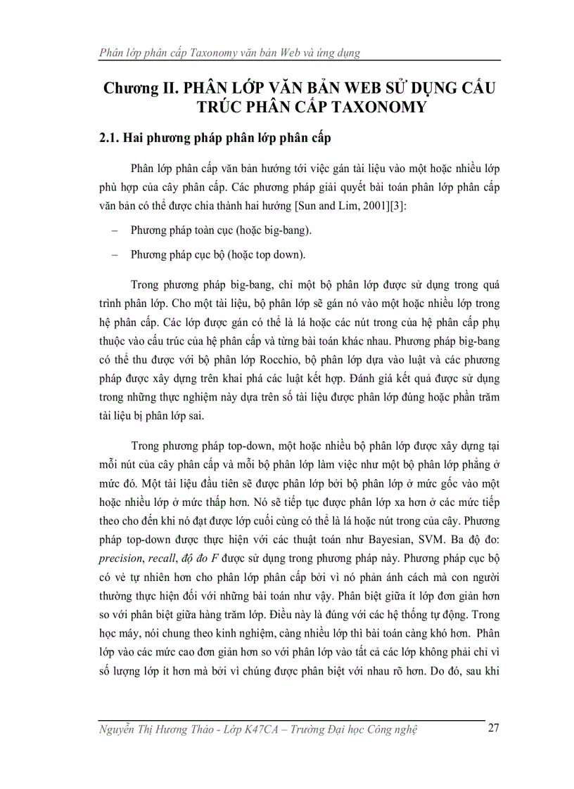 image for page Phân lớp phân cấp taxonomy văn bản web và ứng dụng
