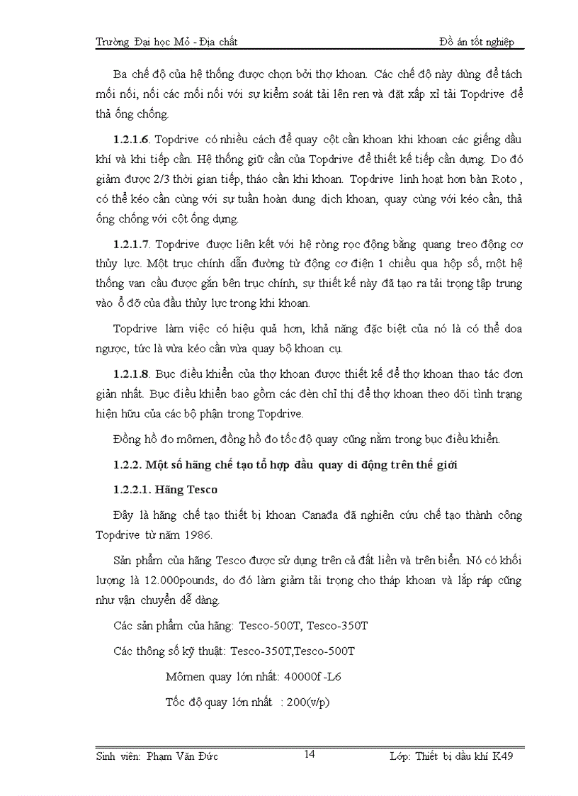 image for page Cấu tạo nguyên lý hoạt động và quy trình sửa chữa tổ hợp đầu quay di động Topdrive PS2 500 500 trên giàn khoan Tam Đảo 01 Vietsovpetro