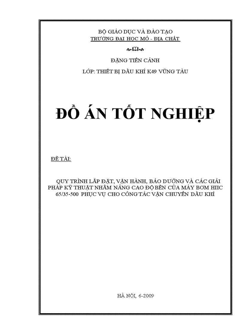 image for page Quy trình lắp đặt vận hành bảo dưỡng và các giải pháp kỹ thuật nhằm nâng cao độ bền của máy bơm нпс 65 35 500 phục vụ cho công tác vận chuyển dầu khí