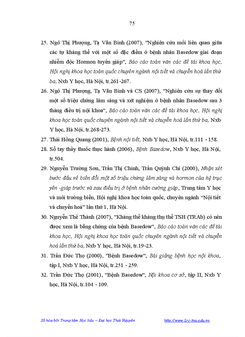 image for page Nghiên cứu mối liên quan giữa triệu chứng tim mạch với một số triệu chứng lâm sàng cận lâm sàng ở bệnh nhân basedow điều trị tại bệnh viện nội tiết trung ương