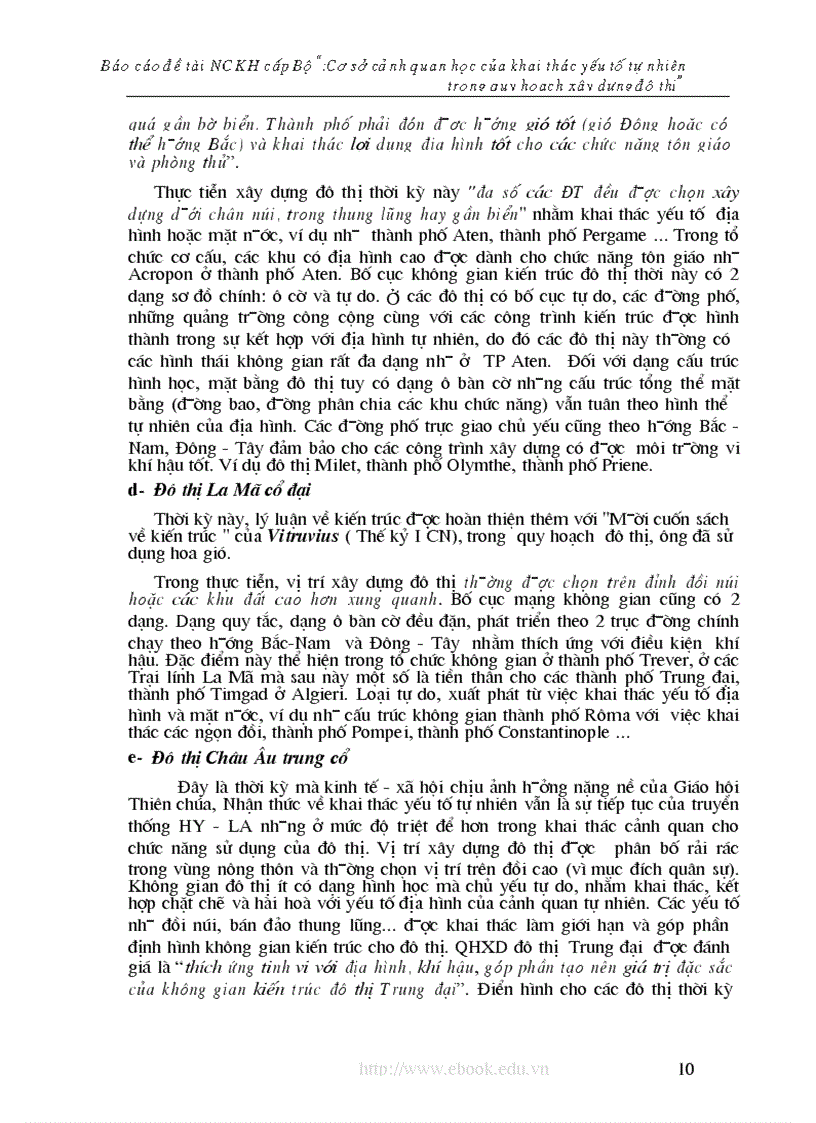 image for page ĐỀ TÀI NCKH CẤP BỘ Cơ sở cảnh quan học của khai thác các yếu tố tự nhiên trong quy hoạch xây dựng đô thị Việt Nam