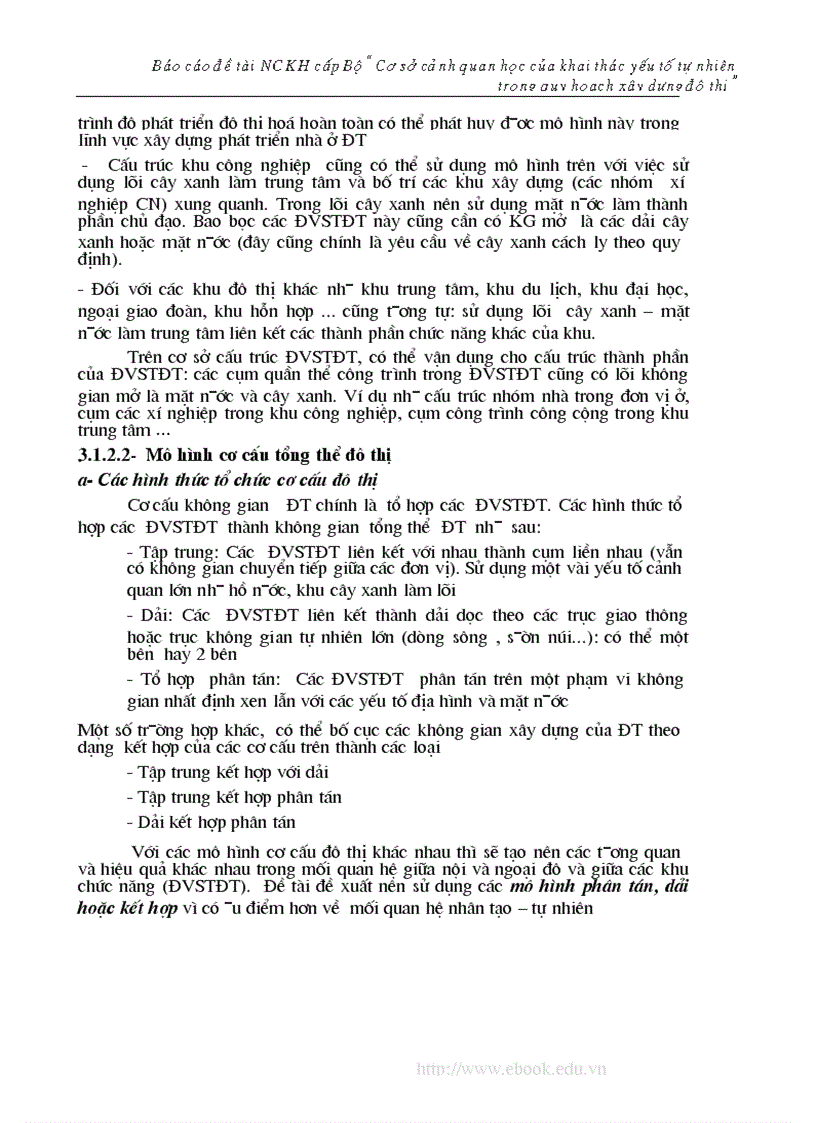 image for page ĐỀ TÀI NCKH CẤP BỘ Cơ sở cảnh quan học của khai thác các yếu tố tự nhiên trong quy hoạch xây dựng đô thị Việt Nam