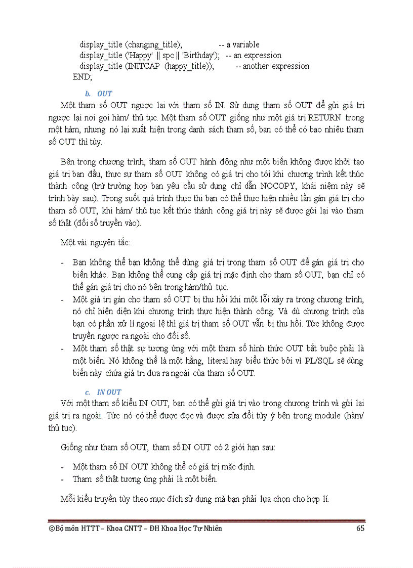 image for page Pl sql trong oracle 10g