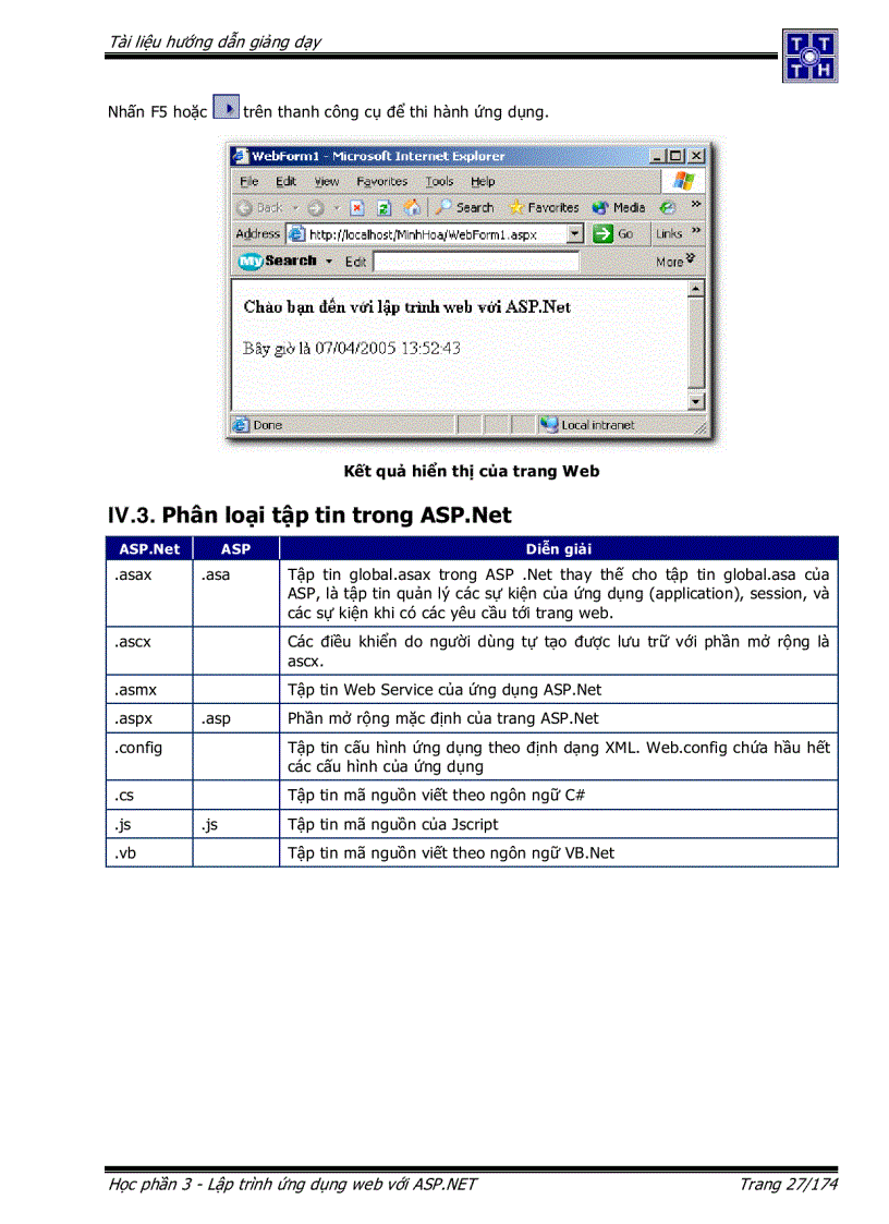 image for page Lập trình ứng dụng Web với ASP NET