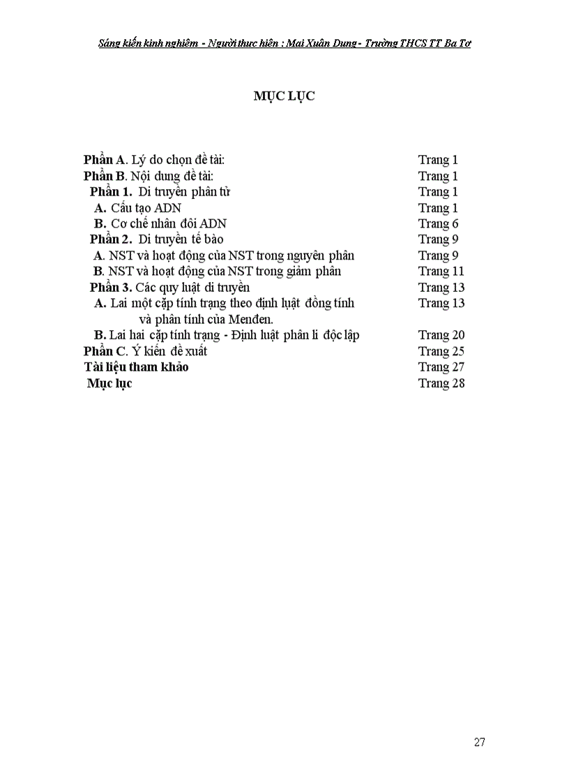 image for page Nâng cao kỹ năng nhận biết và giải các dạng toán lai của Menđen