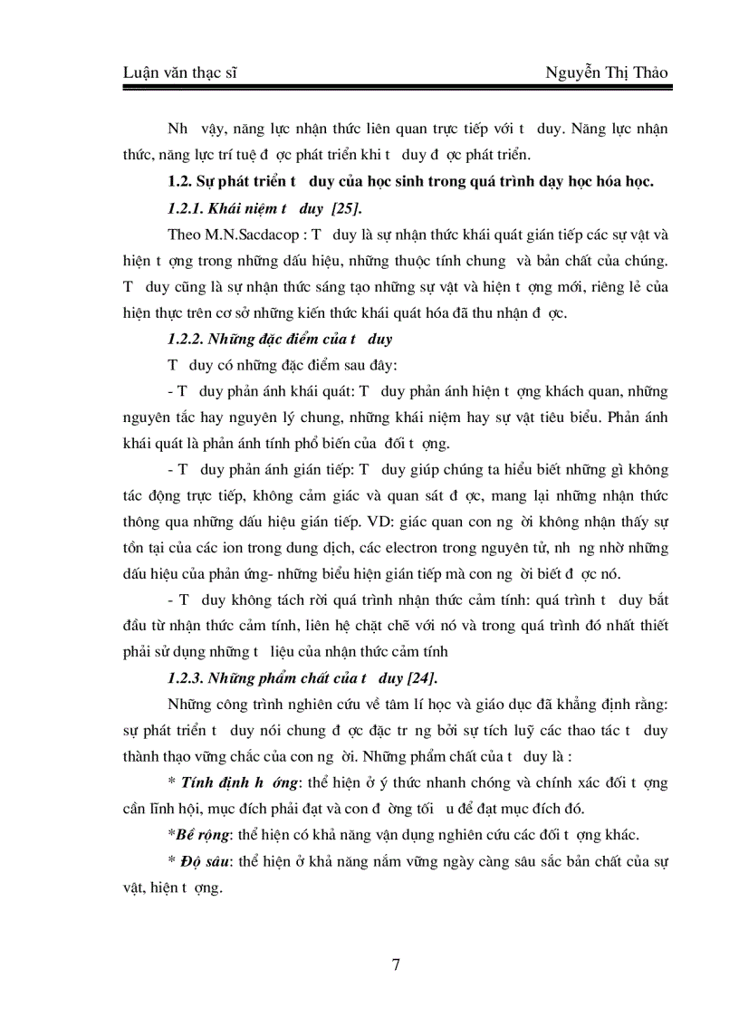 image for page Luận văn thạc sỹ Nâng cao năng lực nhận thức và tư duy cho Học Sinh qua hệ thống bài tập có sử dụng đồ thị sơ đồ hình vẽ phần phi kim thuộc chương trình hoá học 11 nâng cao
