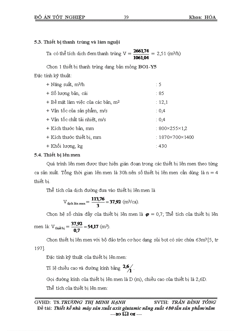 image for page Thiết kế nhà máy sản xuất axit glutamic với năng suất 480 tấn sản phẩm năm 82trang