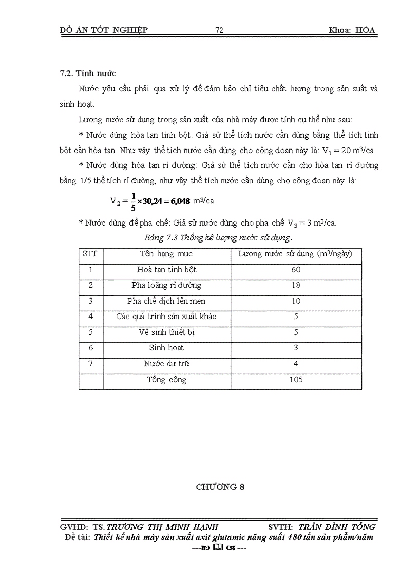 image for page Thiết kế nhà máy sản xuất axit glutamic với năng suất 480 tấn sản phẩm năm 82trang