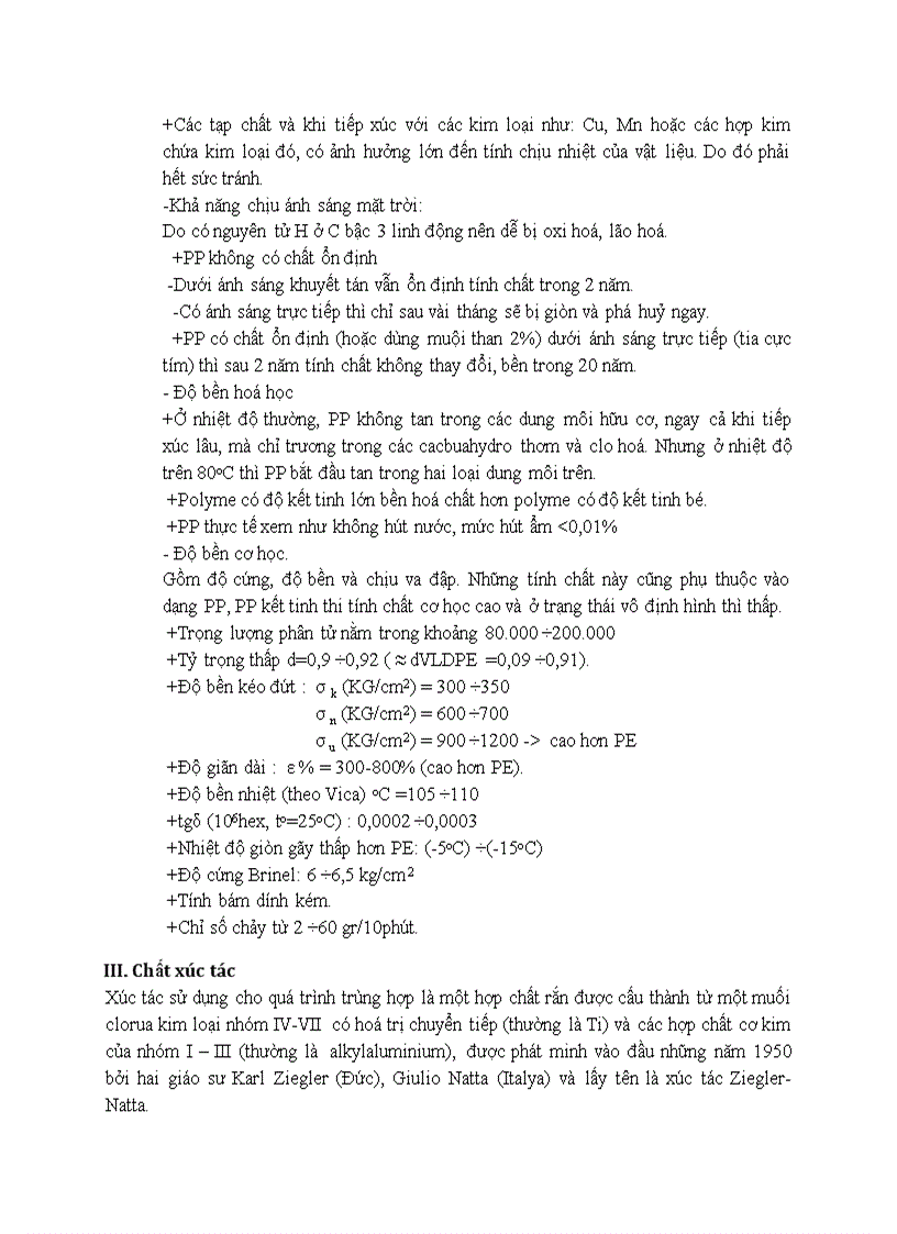 image for page Tìm hiểu các phương pháp tổng hợp tính chất ứng dụng của polypropylen trong kĩ thuật và đời sống