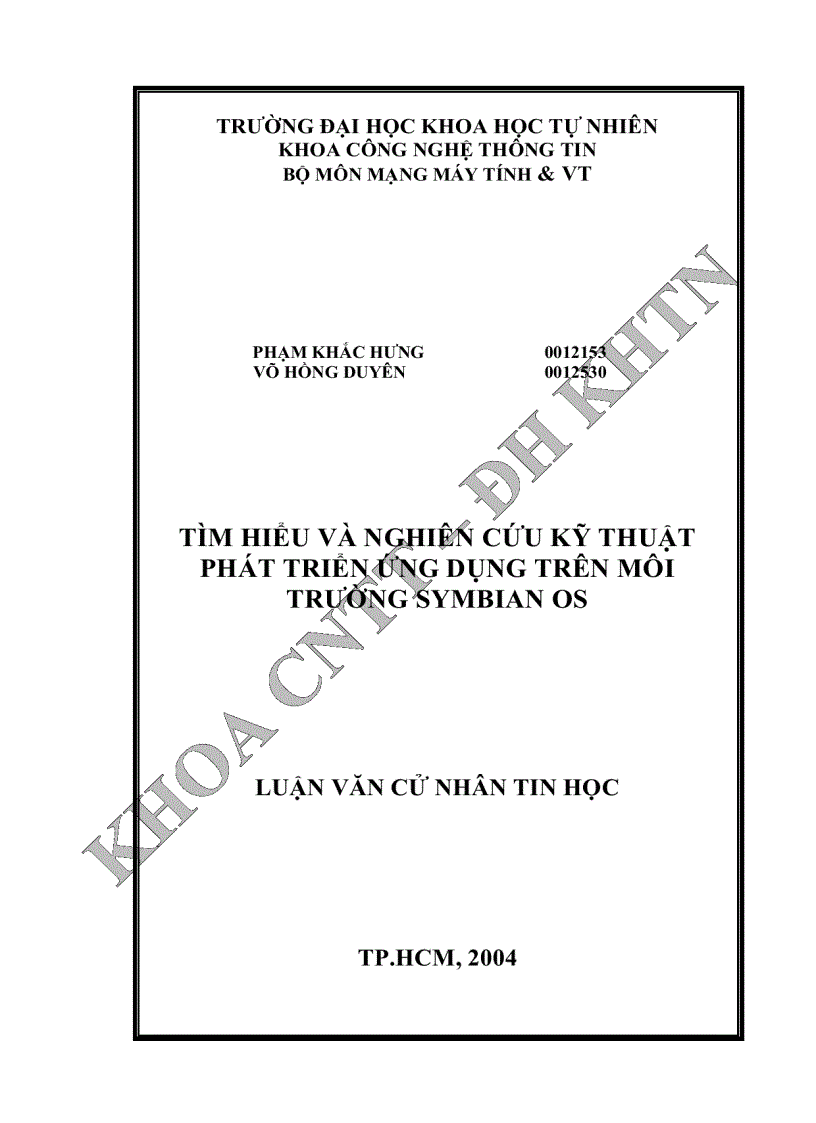 image for page Tìm hiểu và nghiên cứu kỹ thuật Phát triển ứng dụng trên môi trường Symbian OS
