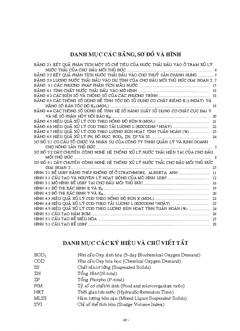 image for page Nghiên cứu bể USBF Upflow Sludge Blanket Filter để Xử Lý Nước Thải chợ đầu mối Thủ Đức