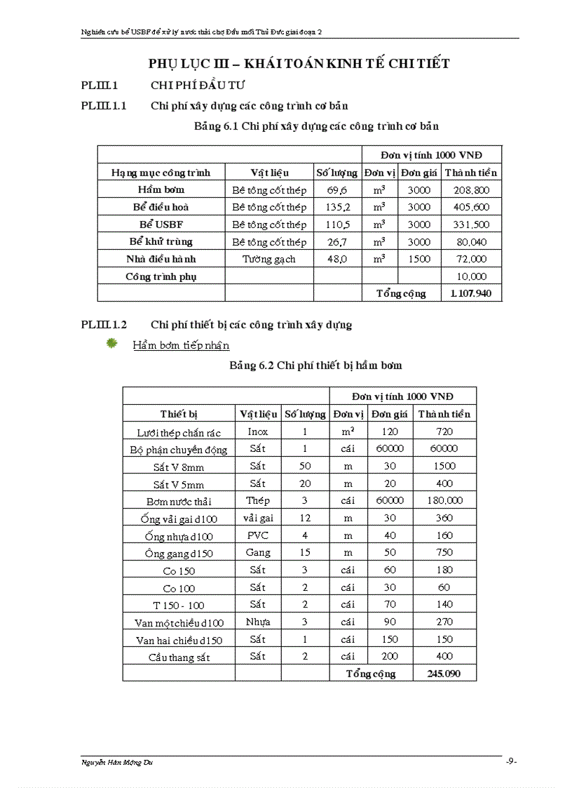 image for page Nghiên cứu bể USBF Upflow Sludge Blanket Filter để Xử Lý Nước Thải chợ đầu mối Thủ Đức