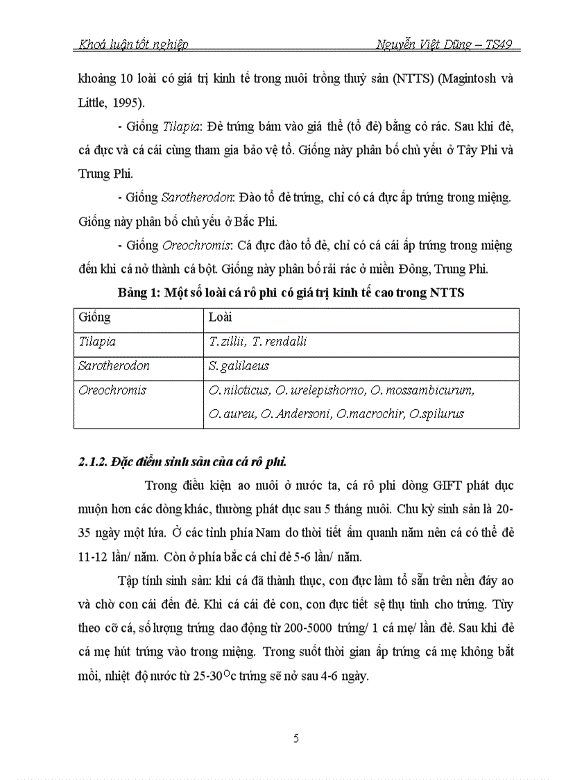 image for page So sánh tốc độ sinh trưởng của cá rô phi chọn giống dòng NOVIT 4 Oreochromis niloticus ở 2 ngưỡng nhiệt độ khác nhau