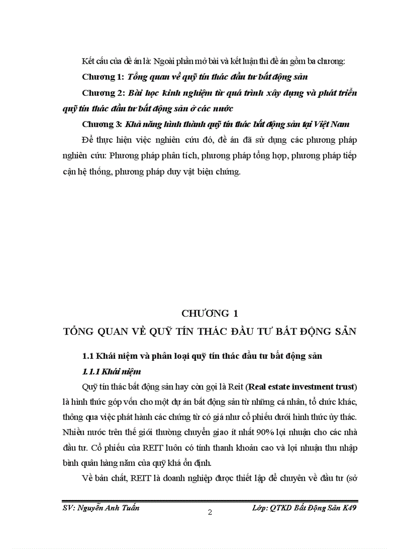image for page Mô hình quỹ tín thác đầu tư bất động sản và bài học từ các nước phát triển